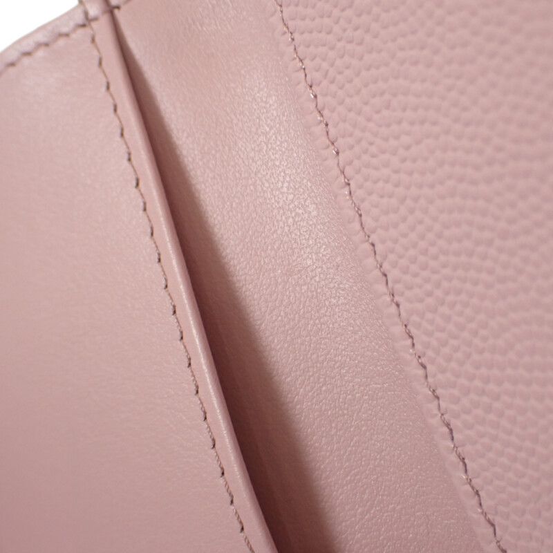 Chanel Small Flap Wallet Ap4084 Trifold Wallet Caviar Skin Pink Gold Hardware