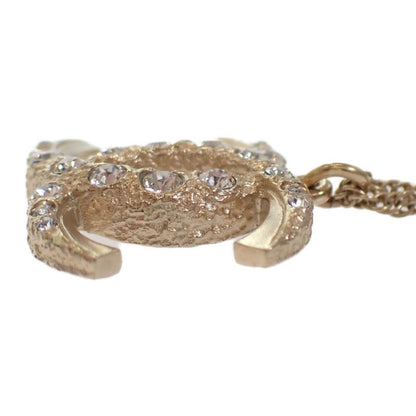 Chanel Coco Mark A99269 Necklace Metal Crystal Gold Men's Ladies [ranked A