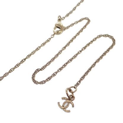 Chanel Coco Mark A99269 Necklace Metal Crystal Gold Men's Ladies [ranked A