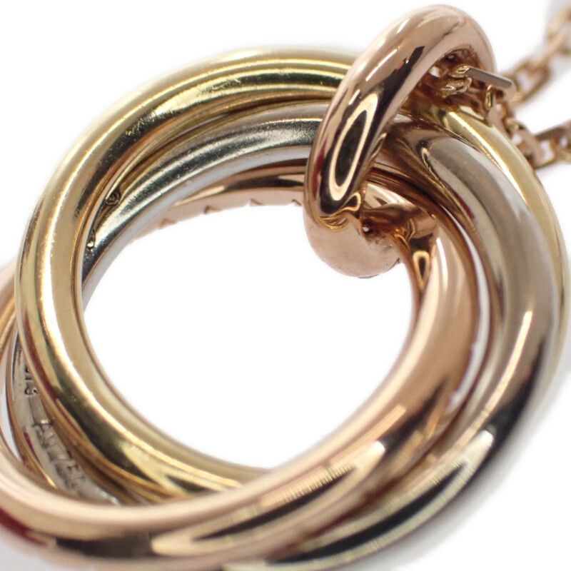 Cartier Trinity B3046000 Necklace 18K Pink Gold Pink Gold Pink Sapphire Ladies