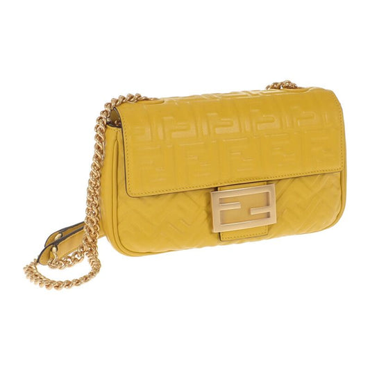 Fendi Baguette Chain Midi 8br793_ah9c_f1e8v Shoulder Bag 2WAY Bag Nappa Leather