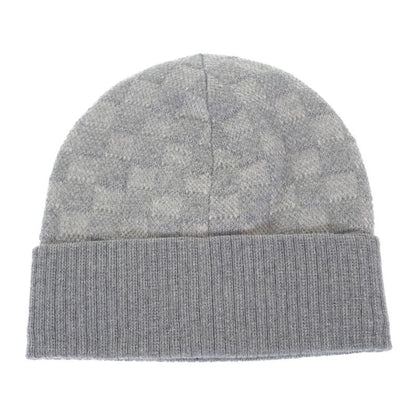 Louis Vuitton Beanie Neopty Damier M77985 Knit Cap Wool Gri-cles Le Mens [S Rank