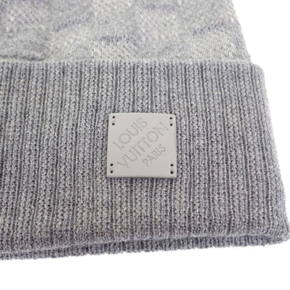 Louis Vuitton Beanie Neopty Damier M77985 Knit Cap Wool Gri-cles Le Mens [S Rank