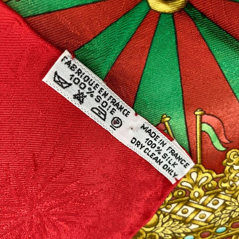 Hermes Carre 90 Amusement Park Lunapark Scarf Silk Red Ladies