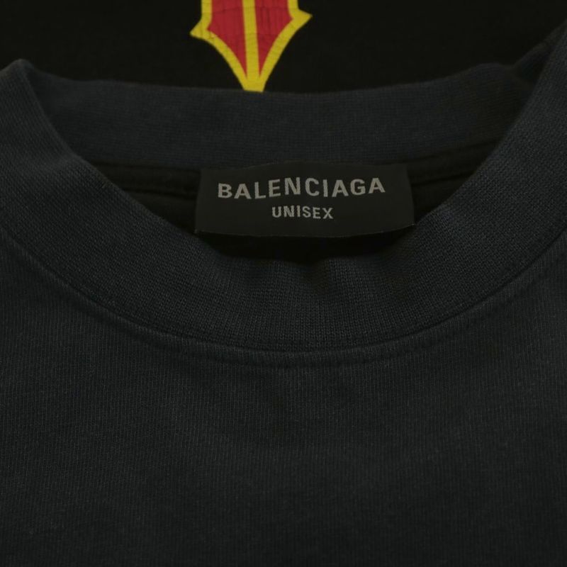 Balenciaga 22SS Speed Hunter's Damaged Speed Hunter Upside Down Oversized Tee