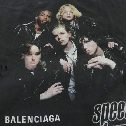 Balenciaga 22SS Speed Hunter's Damaged Speed Hunter Upside Down Oversized Tee