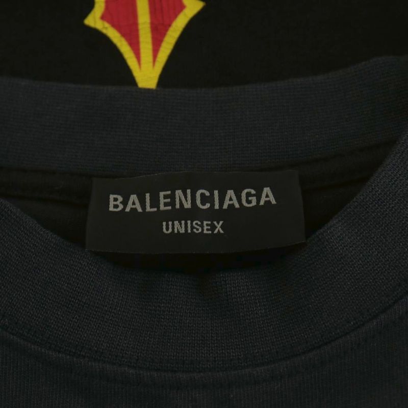 Balenciaga 22SS Speed Hunter's Damaged Speed Hunter Upside Down Oversized Tee