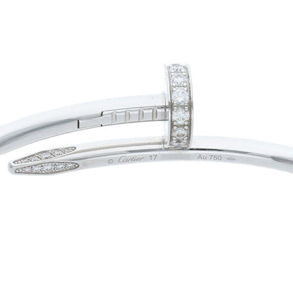 Cartier 18K White Gold Juste Un Clou Half Diamond New Shape Juste UN CLOU