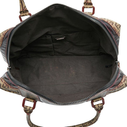 Fendi Zucca Tote Handbag 8bl096 Brown Enamel PVC Women's Fendi