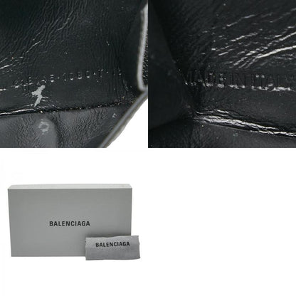 Balenciaga Chain Mini Wallet 618145 Black Leather Women's Balenciaga