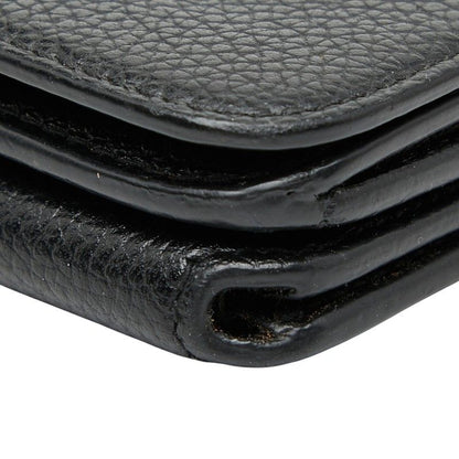 Balenciaga Chain Mini Wallet 618145 Black Leather Women's Balenciaga