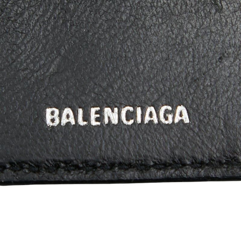 Balenciaga Chain Mini Wallet 618145 Black Leather Women's Balenciaga