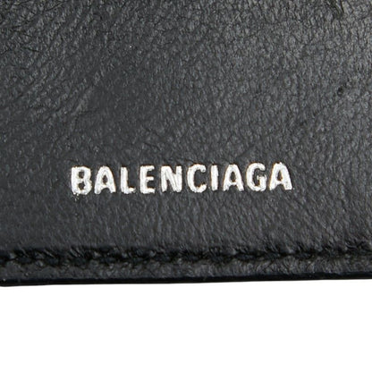 Balenciaga Chain Mini Wallet 618145 Black Leather Women's Balenciaga