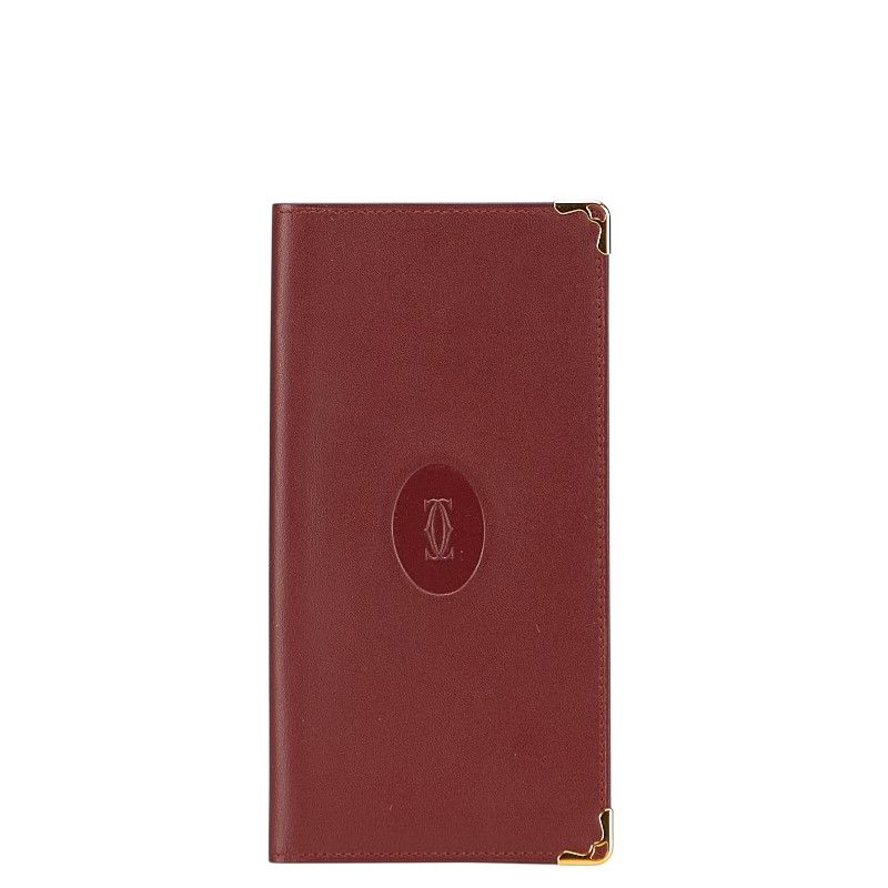 Cartier Must Line Bordeaux Wine Red Leather Ladies Cartier