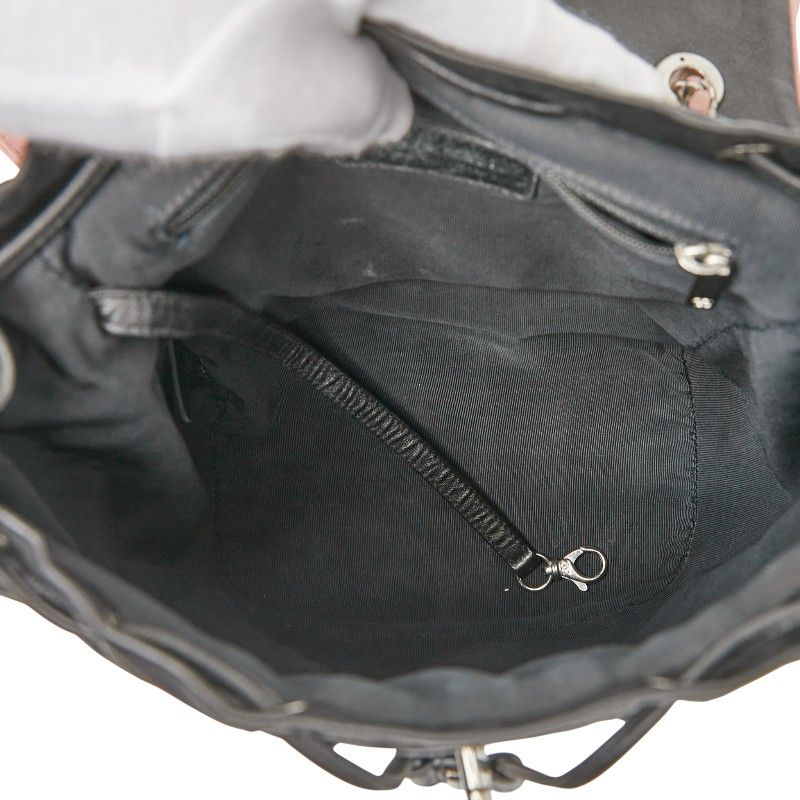 Chanel Coco Mark Matelasse Chain Backpack Black Multicolor Lambskin Women Chanel