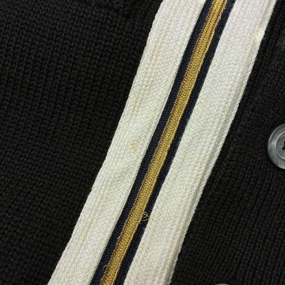 Gucci 18ss Wool Plain Cardigan Bee Wool Knit Cardigan with Badge Decoration