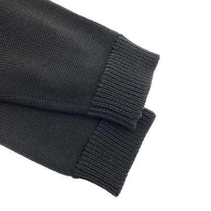 Gucci 18ss Wool Plain Cardigan Bee Wool Knit Cardigan with Badge Decoration