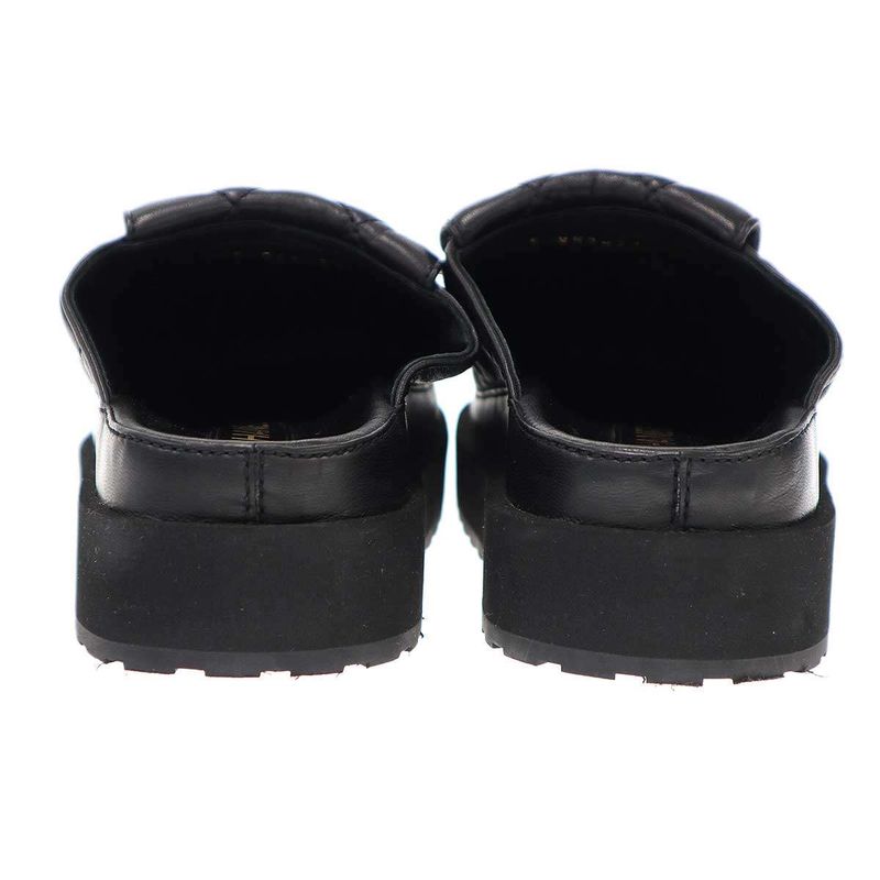 Chanel CC Turnlock Matelasse Leather Mule Shoes G45431 Black 36