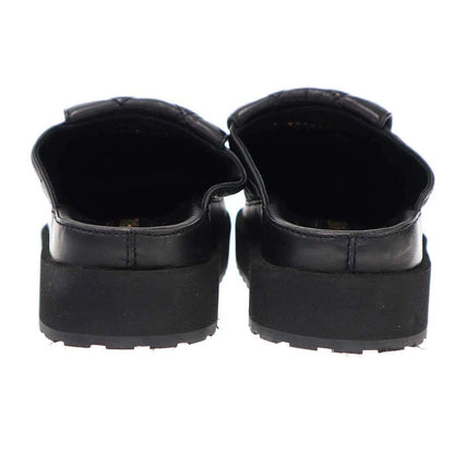 Chanel CC Turnlock Matelasse Leather Mule Shoes G45431 Black 36