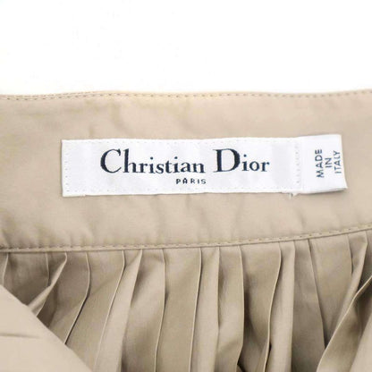 Christian Dior Maxi Pleated Skirt 217j19a2829 Beige 34