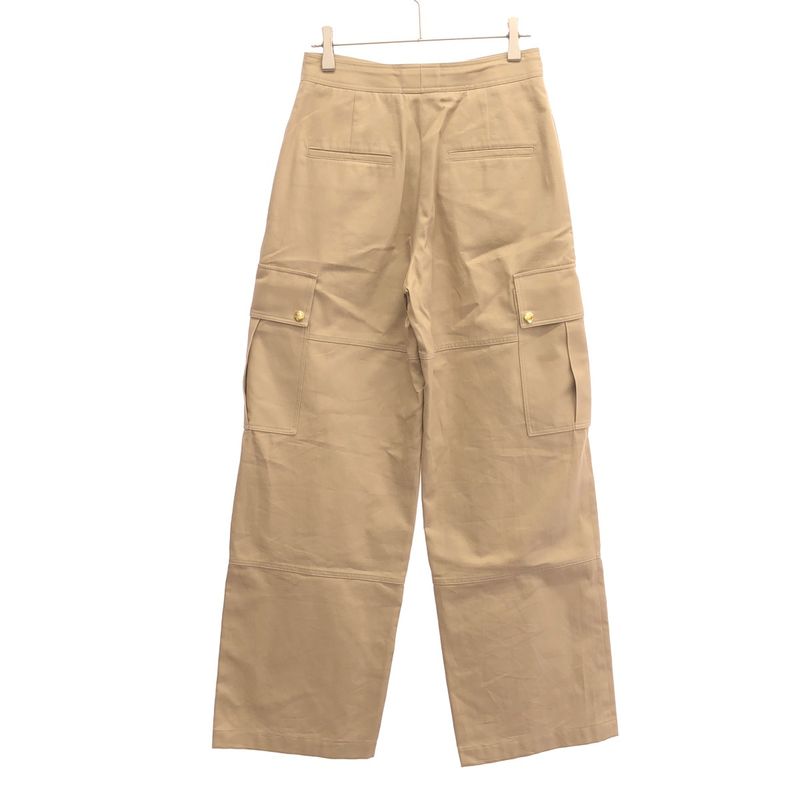 Celine Cotton Twill Lou Loose Fit Cargo Pants 2p06a539w.40bb Beige 34