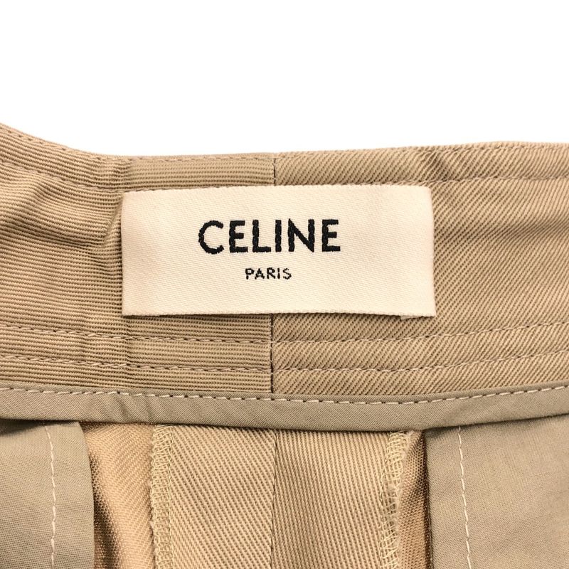 Celine Cotton Twill Lou Loose Fit Cargo Pants 2p06a539w.40bb Beige 34