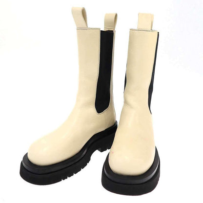 Bottega Veneta Tire Side Gore Long Chelsea Boots White 36