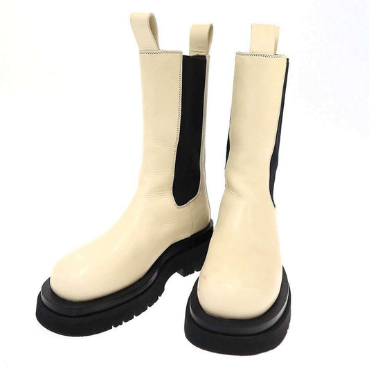 Bottega Veneta Tire Side Gore Long Chelsea Boots White 36