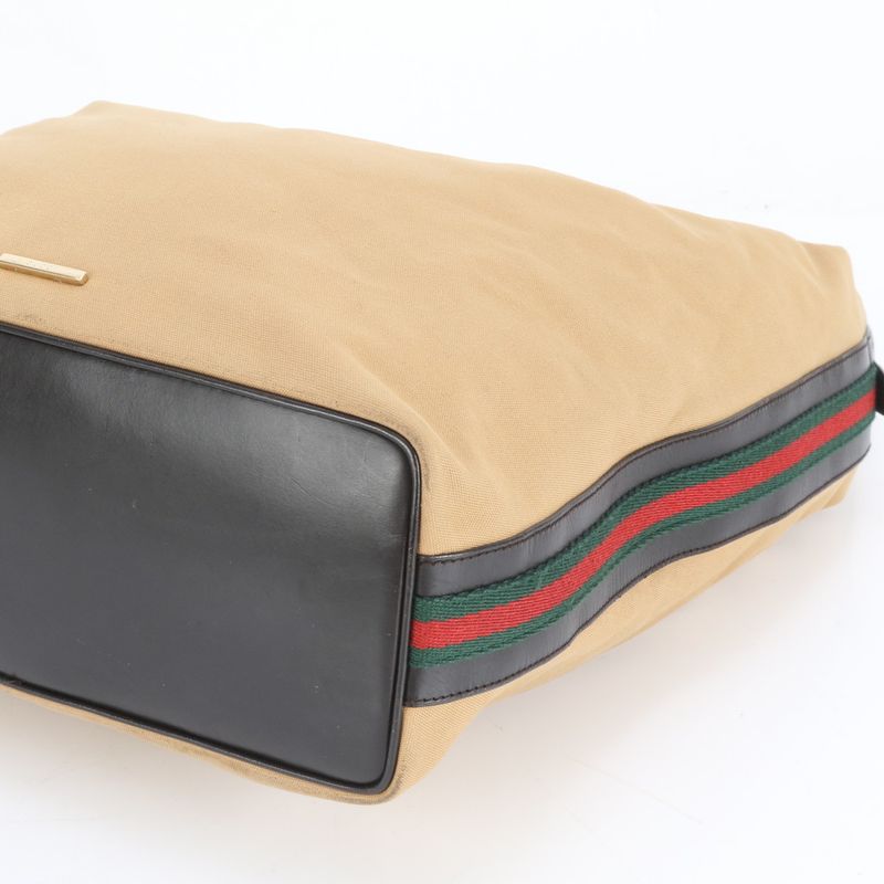 Gucci Sherry Line Leather Tote Bag Shoulder One Shoulder 001 4287 Brown Women's