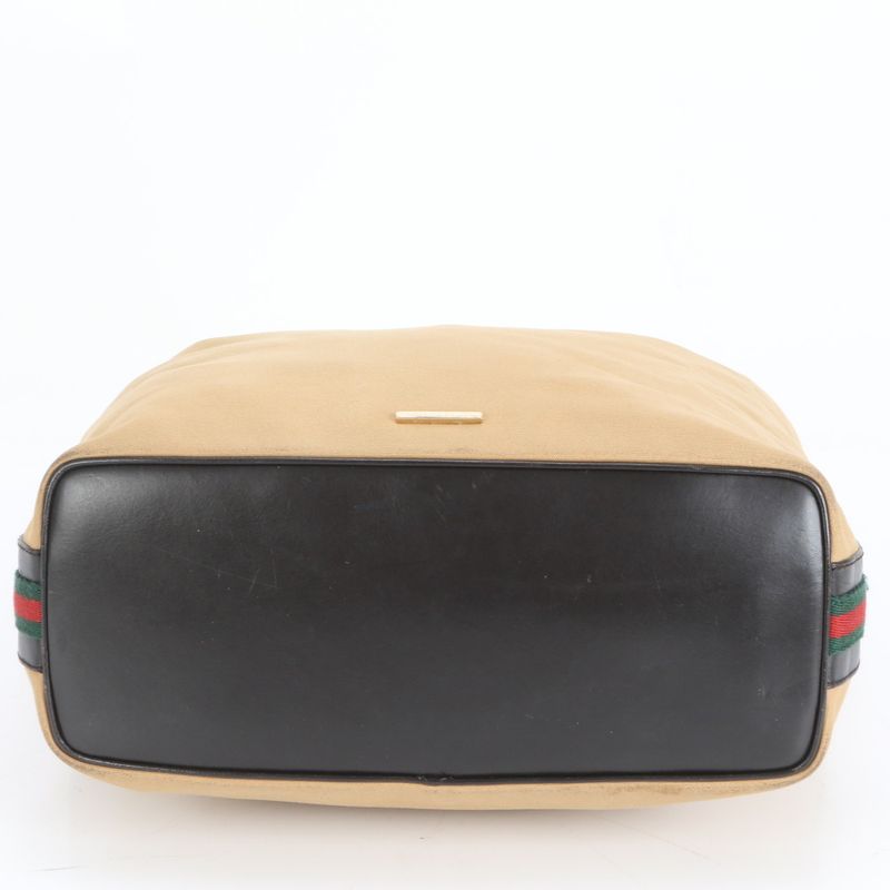 Gucci Sherry Line Leather Tote Bag Shoulder One Shoulder 001 4287 Brown Women's