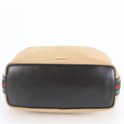 Gucci Sherry Line Leather Tote Bag Shoulder One Shoulder 001 4287 Brown Women's