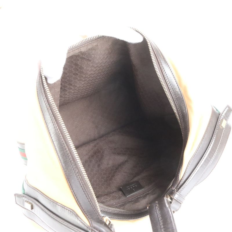 Gucci Sherry Line Leather Tote Bag Shoulder One Shoulder 001 4287 Brown Women's