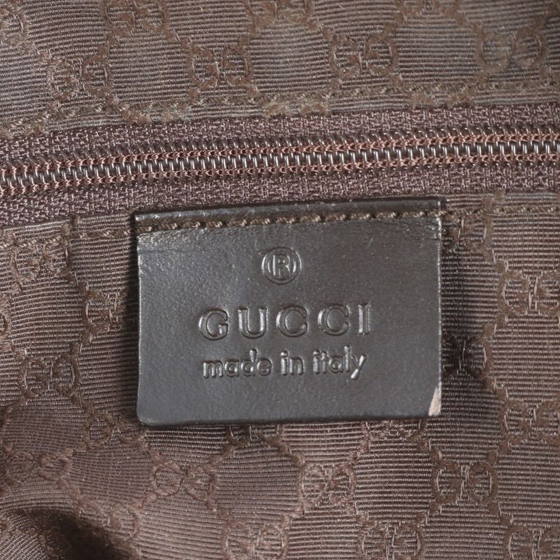 Gucci Sherry Line Leather Tote Bag Shoulder One Shoulder 001 4287 Brown Women's