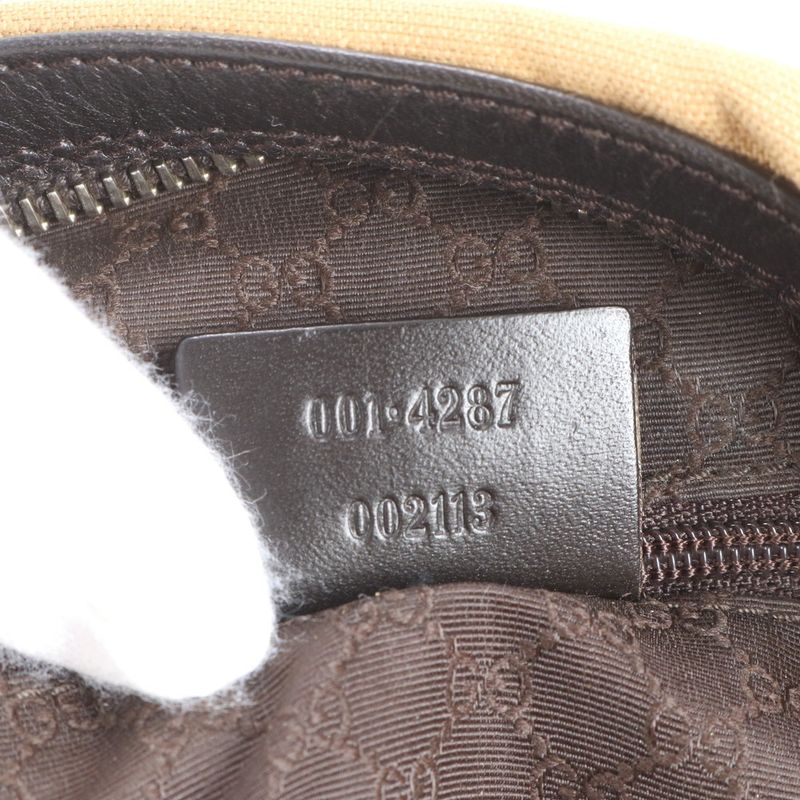 Gucci Sherry Line Leather Tote Bag Shoulder One Shoulder 001 4287 Brown Women's