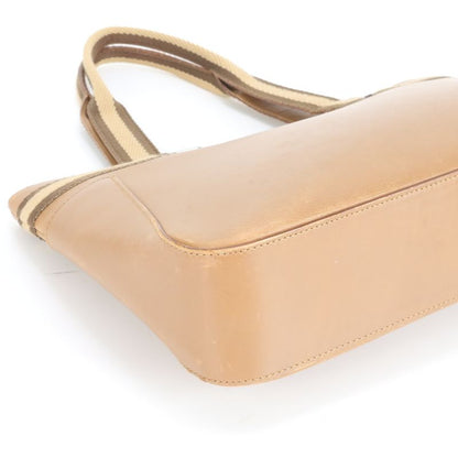 Gucci Sherry Line Leather Tote Bag Shoulder Hand 002-1135 Brown Women RRE Cz41-4