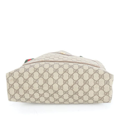 Gucci With Control Card GG Supreme Sherry Line Leather Tote Bag Shoulder