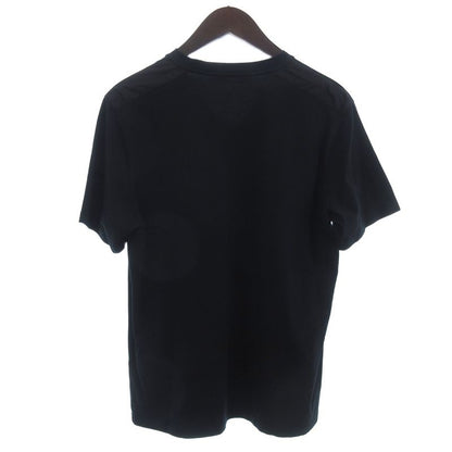 Prada V-neck T-shirt Cut And Sleeve Short Sleeve Logo Chest Pocket Black M