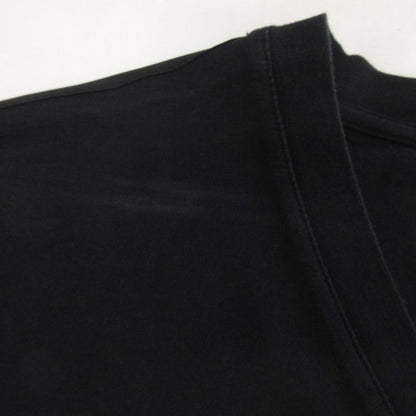 Prada V-neck T-shirt Cut And Sleeve Short Sleeve Logo Chest Pocket Black M