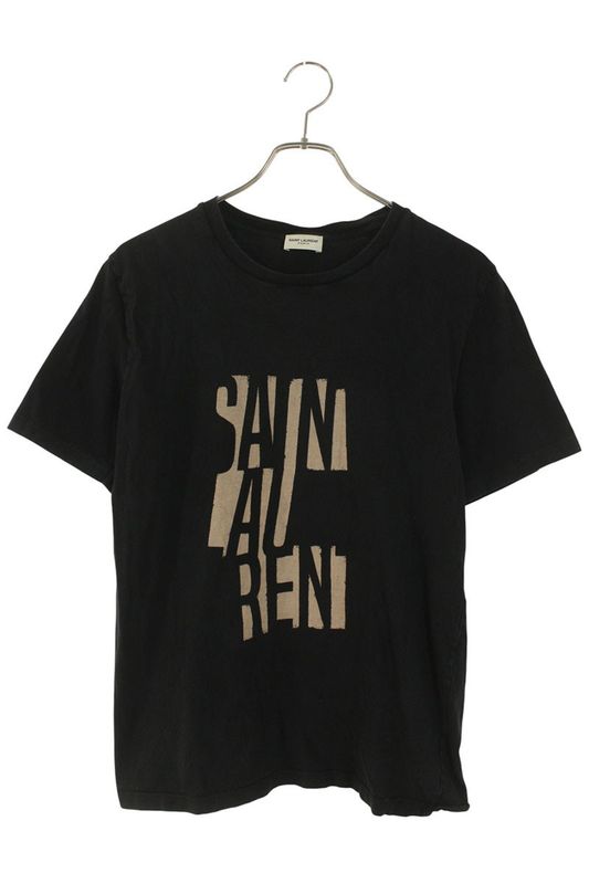 Saint Laurent Paris 577121 Ybjj2 Logo Print T-shirt Men's XS