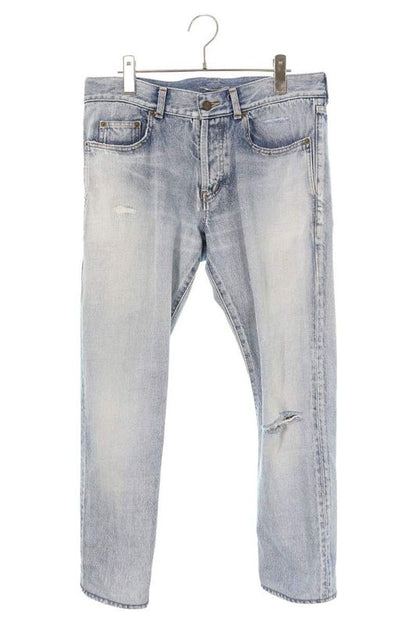 Saint Laurent Paris 597052 Ym372 Crushed Skinny Denim Pants Men's 31