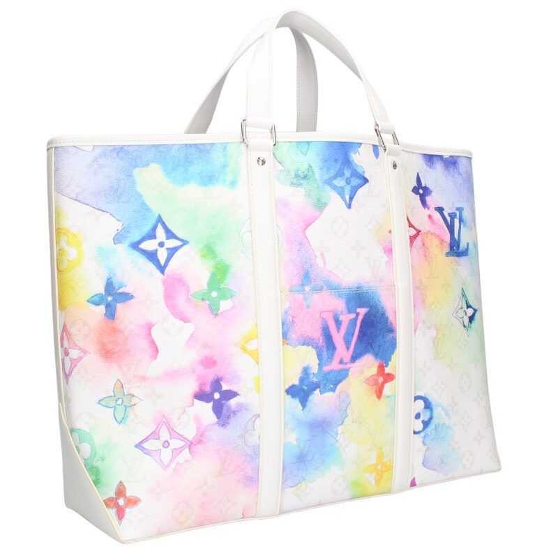 Louis Vuitton M45754 Weekend GM Water Color Monogram Tote Bag Men's GM