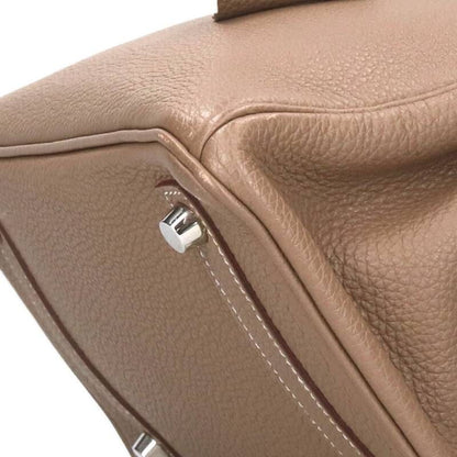 Hermes Birkin 25 Z Engraved Svhardware Etoupe Togo Handbag Men's 25