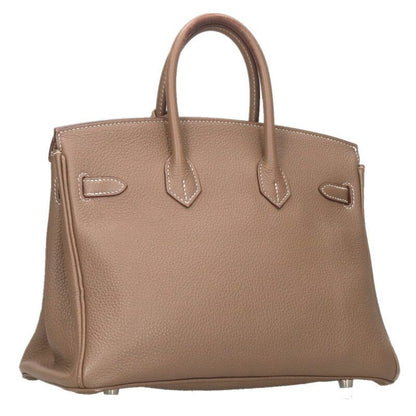 Hermes Birkin 25 Z Engraved Svhardware Etoupe Togo Handbag Men's 25