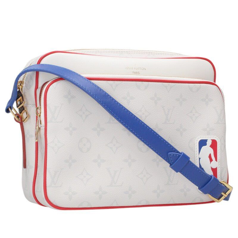 Louis Vuitton M45583 Nile Messenger PM NBA Monogram Leather Shoulder Bag Men's