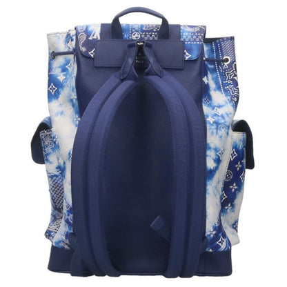 Louis Vuitton M20554 Christopher MM Monogram Bandana Leather Backpack Men's