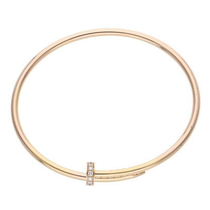 Cartier Juste UN CLOU Bracelet SM Juste Un Clou 18K Pink Gold Pavé Diamond