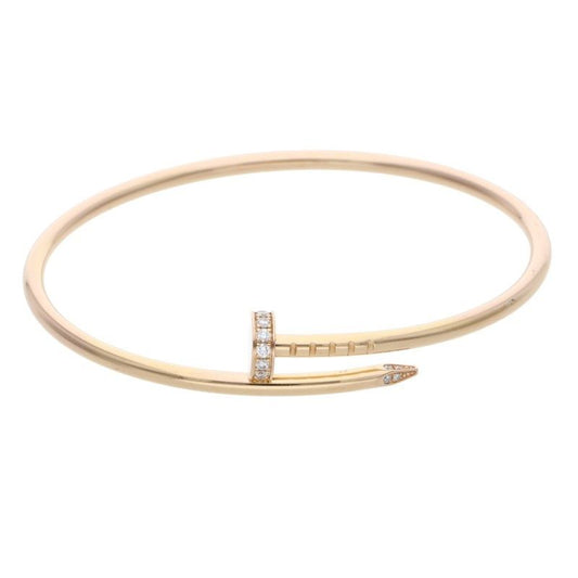 Cartier Juste UN CLOU Bracelet SM Juste Un Clou 18K Pink Gold Pavé Diamond