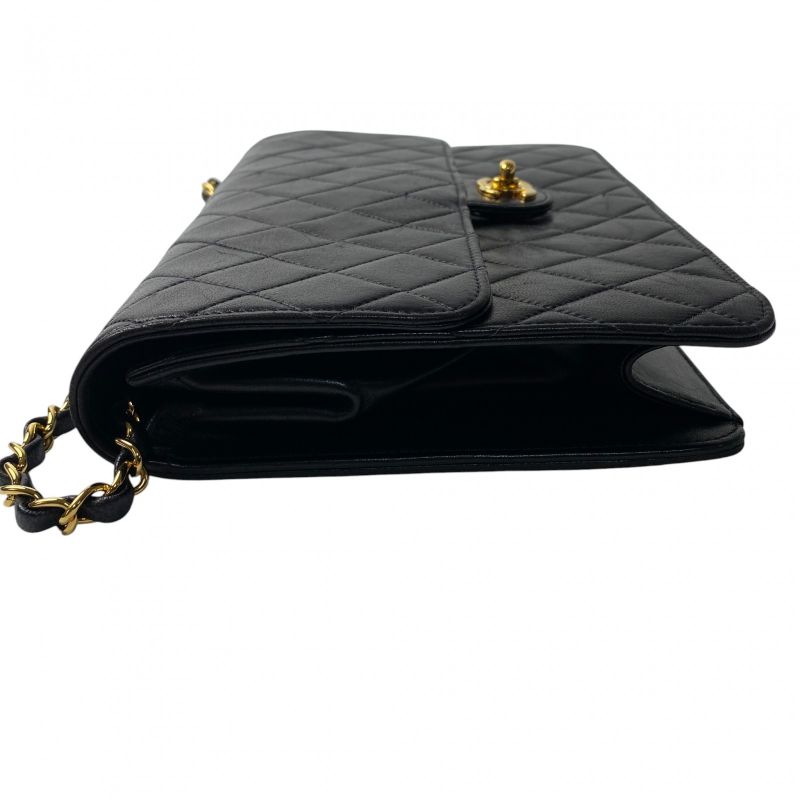 Chanel Women's Matelasse Turnlock Chain Shoulder Bag 7" Diagonal Crossbody