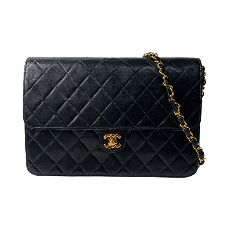 Chanel Women's Matelasse Turnlock Chain Shoulder Bag 7" Diagonal Crossbody