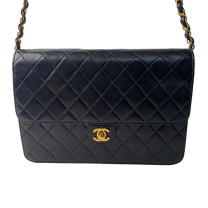 Chanel Women's Matelasse Turnlock Chain Shoulder Bag 7" Diagonal Crossbody